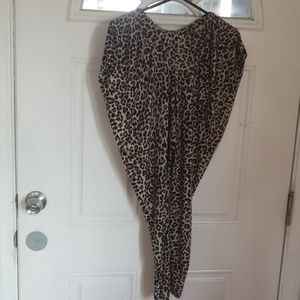 Cheetah Print Harem Style Pants